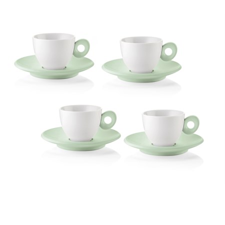 set 4 tazzine caffe everyday verde malva